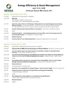 NEWEA/EPA Effective Utility Management Workshop @ Edwards House