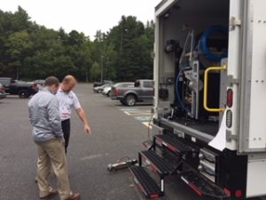 The CUES truck was on hand for attendees to view and tour.